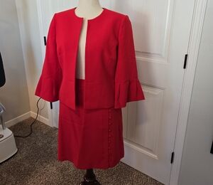 Nine WEST RED 2 Piece Suit.